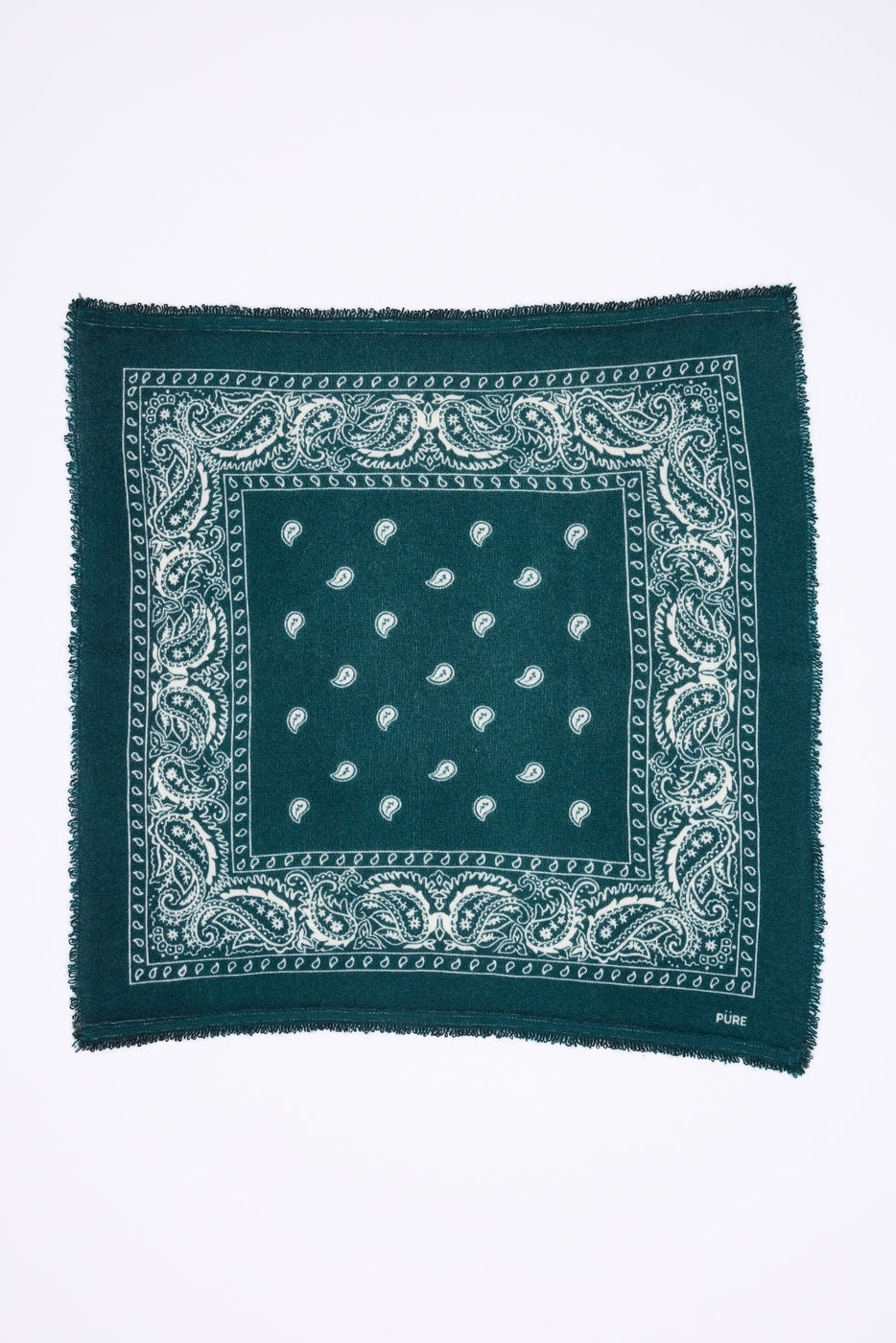 Small Presley Bandana - Bottle Green White - Kids