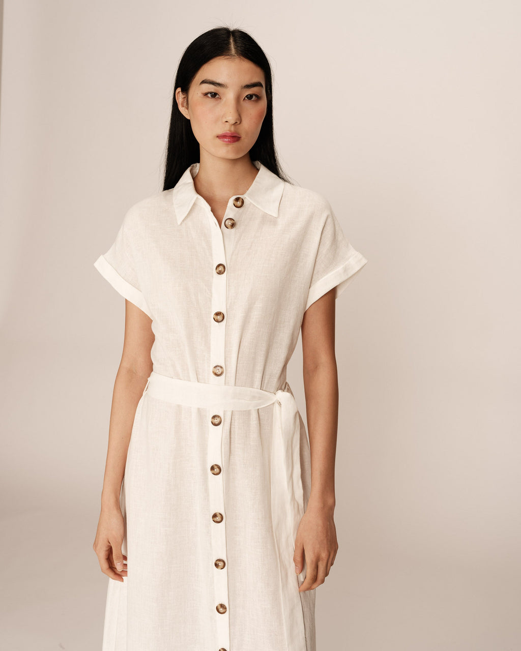 Prudence Long Dress - Ecru