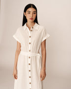 Prudence Long Dress - Ecru