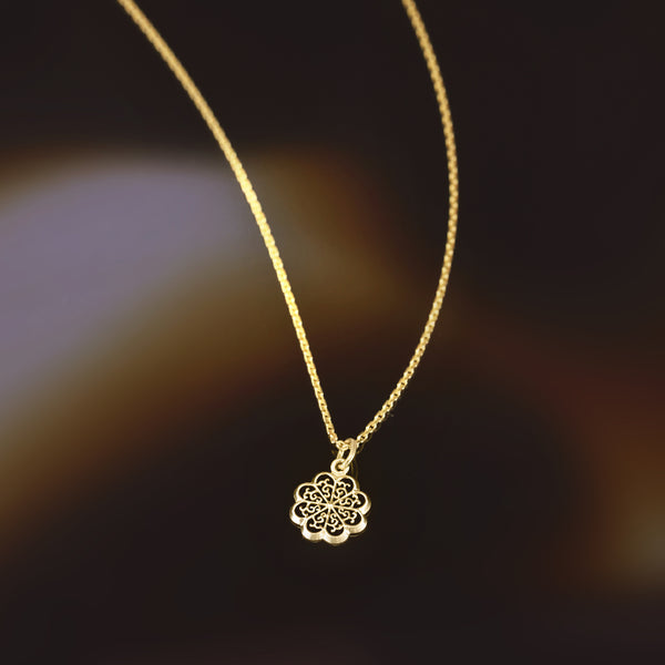 Pendentif "Médaillon Flora" Or Jaune 375/1000