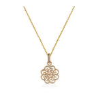 Colgante “Flora Medallion” Oro amarillo 375/1000