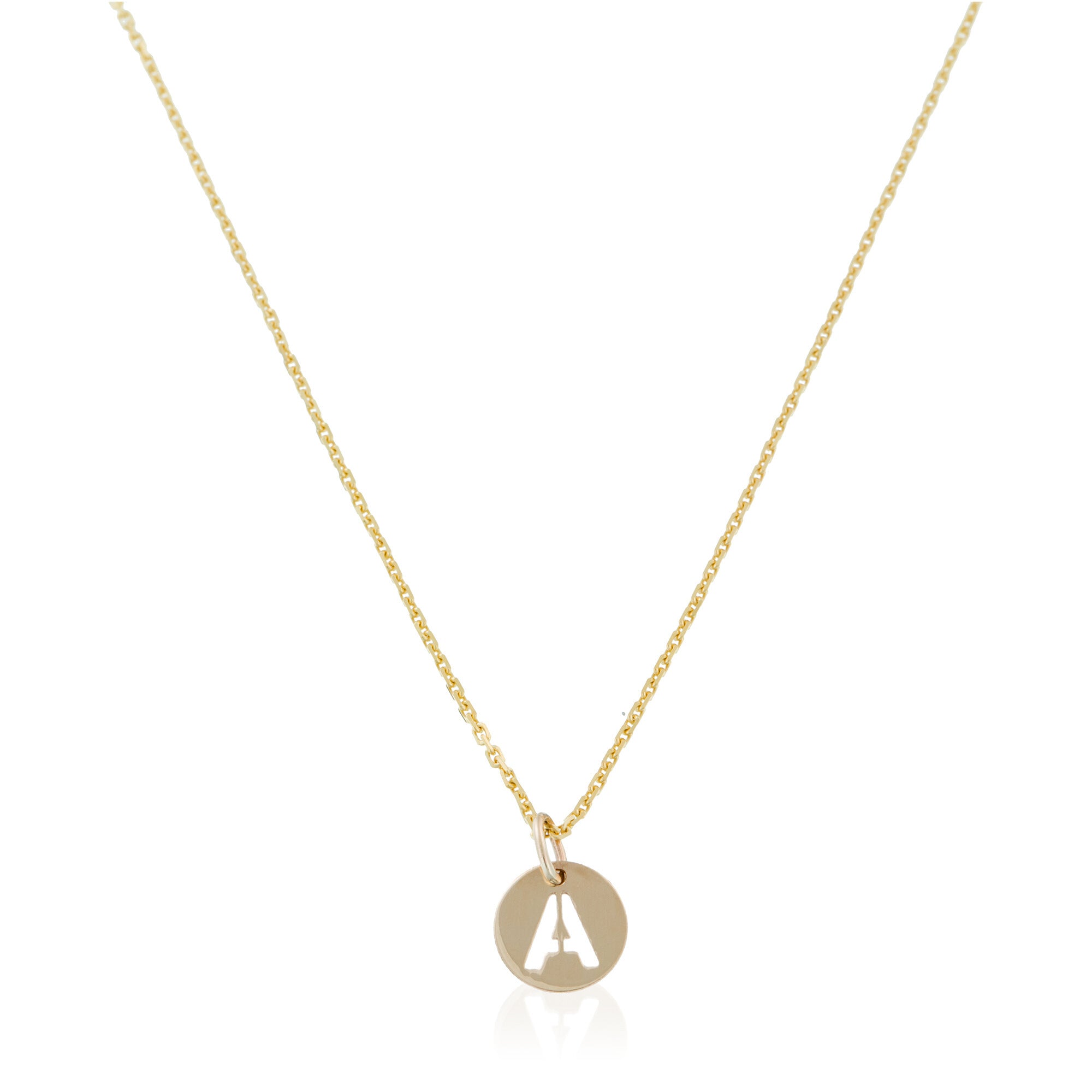 Pendentif "Lettre A Dorée" - Or Jaune 375/1000