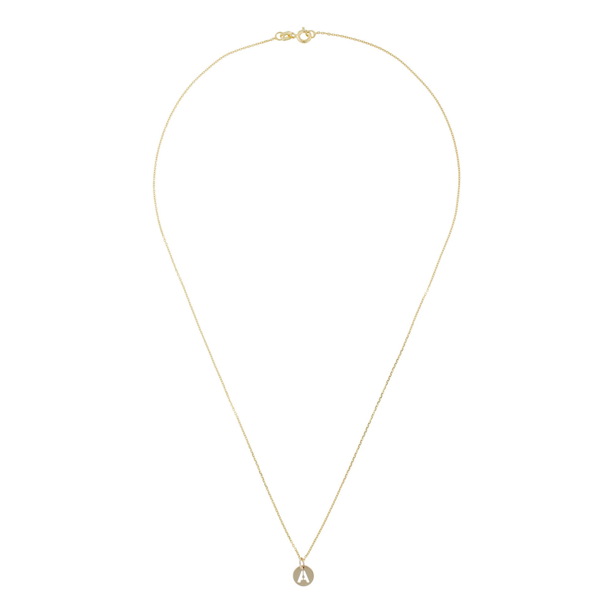 Pendentif "Lettre A Dorée" - Or Jaune 375/1000