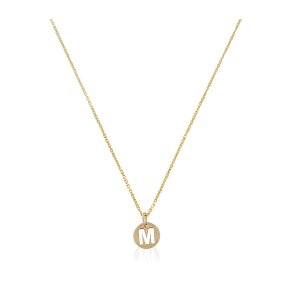 Pendant "Golden Letter M" 375/1000 Yellow Gold