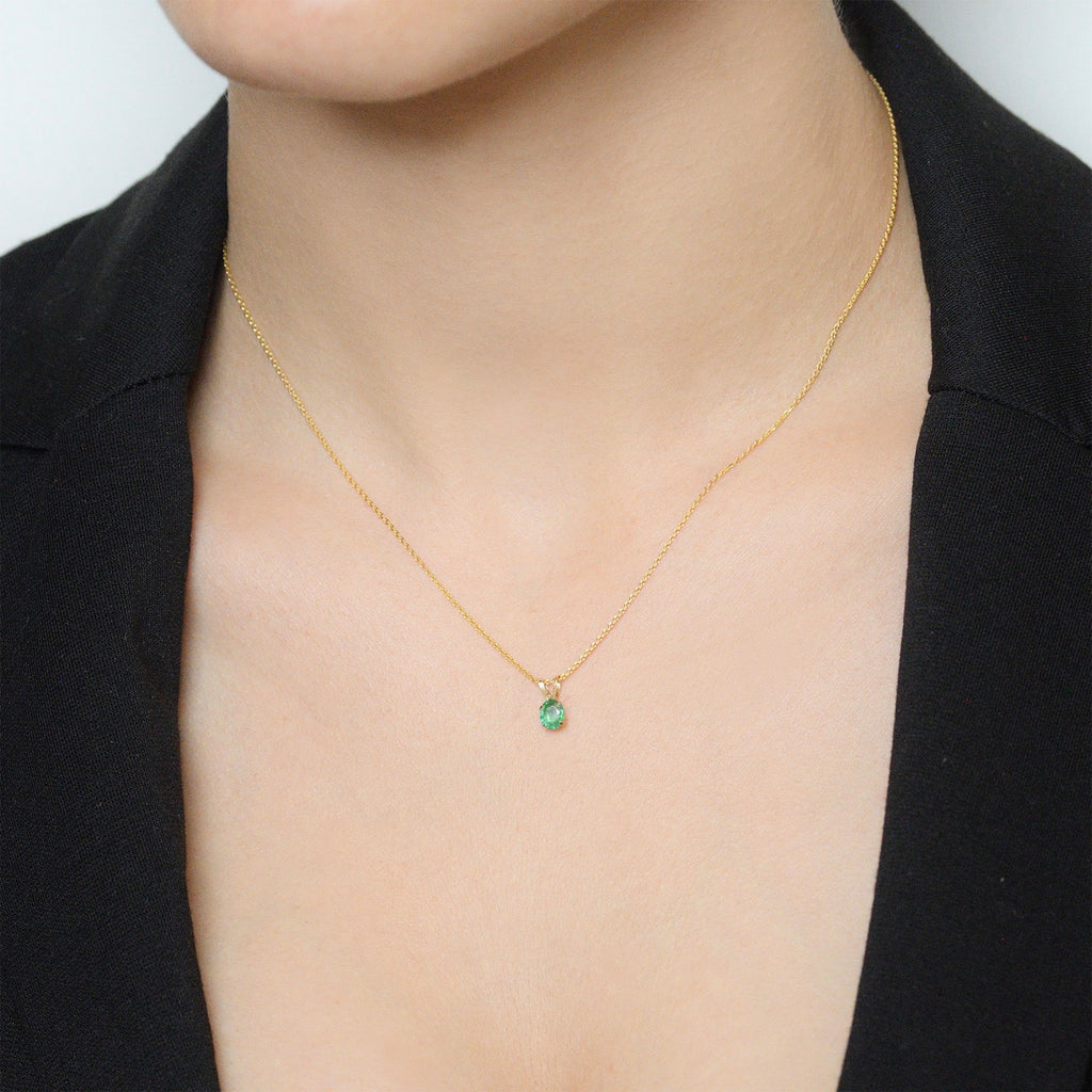Colgante "Puce" - Esmeralda: 0.34Ct/1
