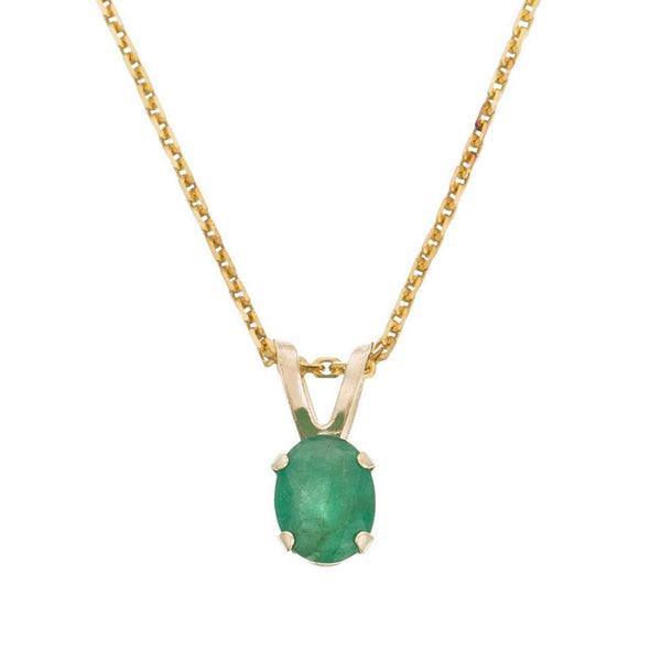 Pendentif "Puce" Emeraude : 0,34Ct/1 - Or Jaune 375/1000