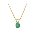 Emerald "Chip" Pendant: 0.34ct/1 - 375/1000 Yellow Gold
