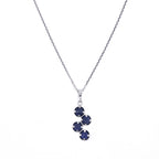 Pendentif "Quadra"  Saphir