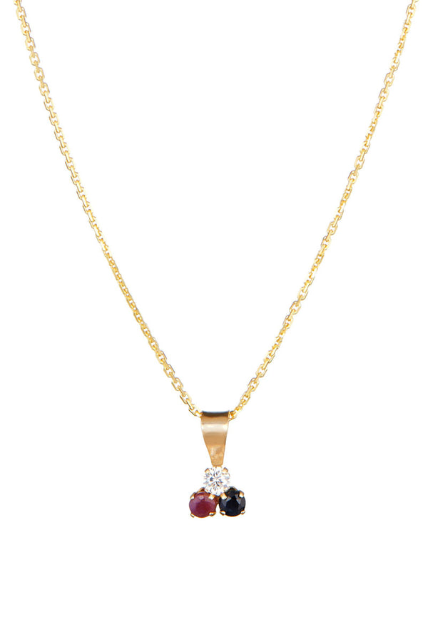 Zawieszka "Joli Trio" Szafir i rubin: 0,01 ct/2
