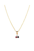 “Joli Trio” Sapphire And Ruby Pendant: 0.01Ct/2