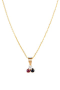 Colgante "Joli Trio" Zafiro y Rubí: 0.01ct/2 - Oro amarillo