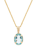 Beautiful Topaz Pendant 1.51Ct/1 - 375/1000 Yellow Gold