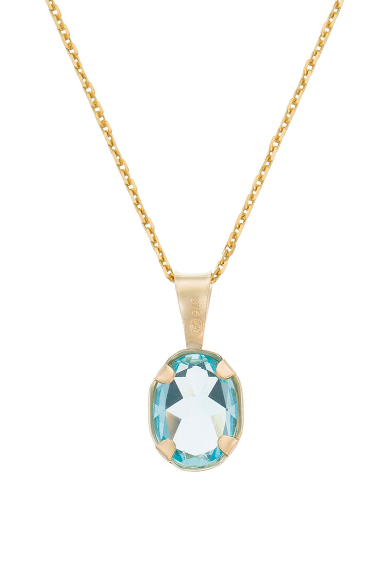 Beautiful Topaz Pendant 1.51Ct/1 - 375/1000 Yellow Gold