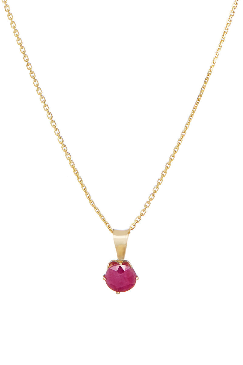 Zawieszka "Puce" Rubin: 0,74 ct/1