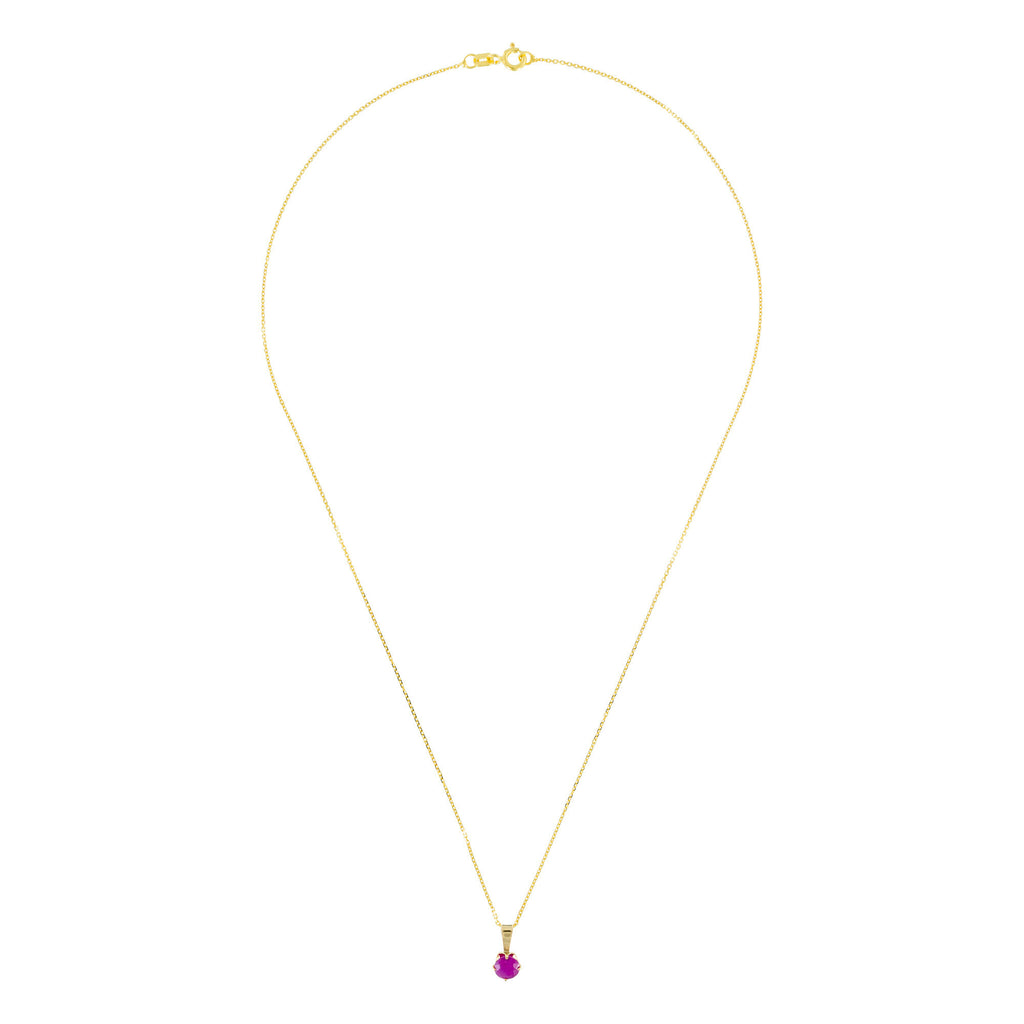Colgante "Puce" - Rubí: 0.74Ct/1