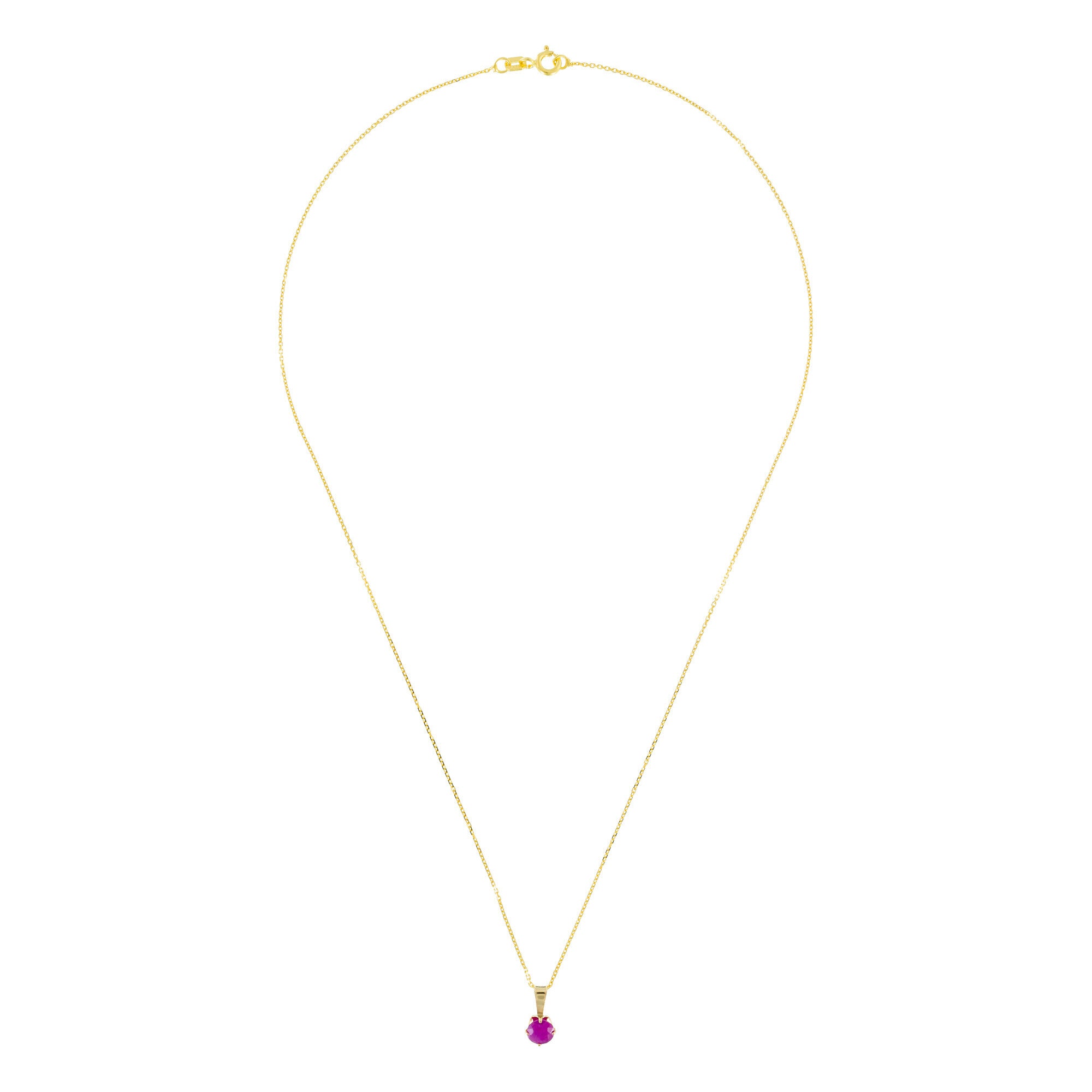 Colgante "Puce" - Rubí: 0.74Ct/1