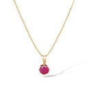 Pendant "Puce 5Mm" Ruby: 0.74Ct/1