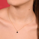 Pendentif "Puce" - Saphir Bleu: 0,70Ct/1