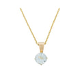 Blue Topaz “Puce” Pendant: 0.66Ct/1