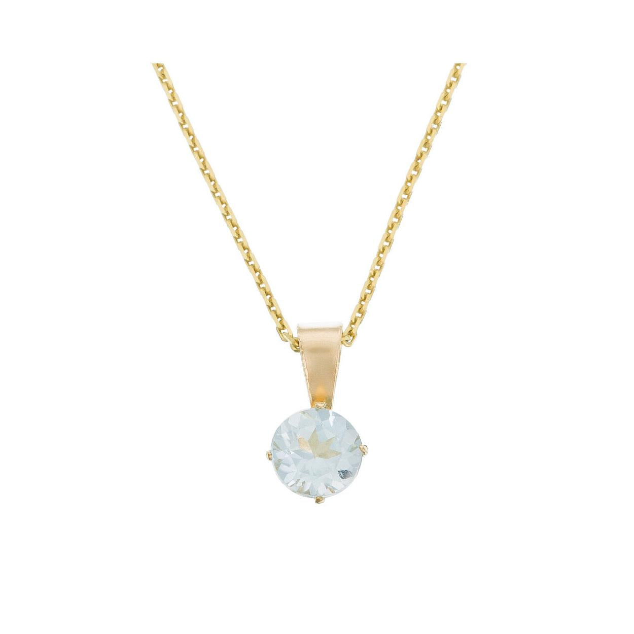 Blue Topaz “Puce” Pendant: 0.66Ct/1