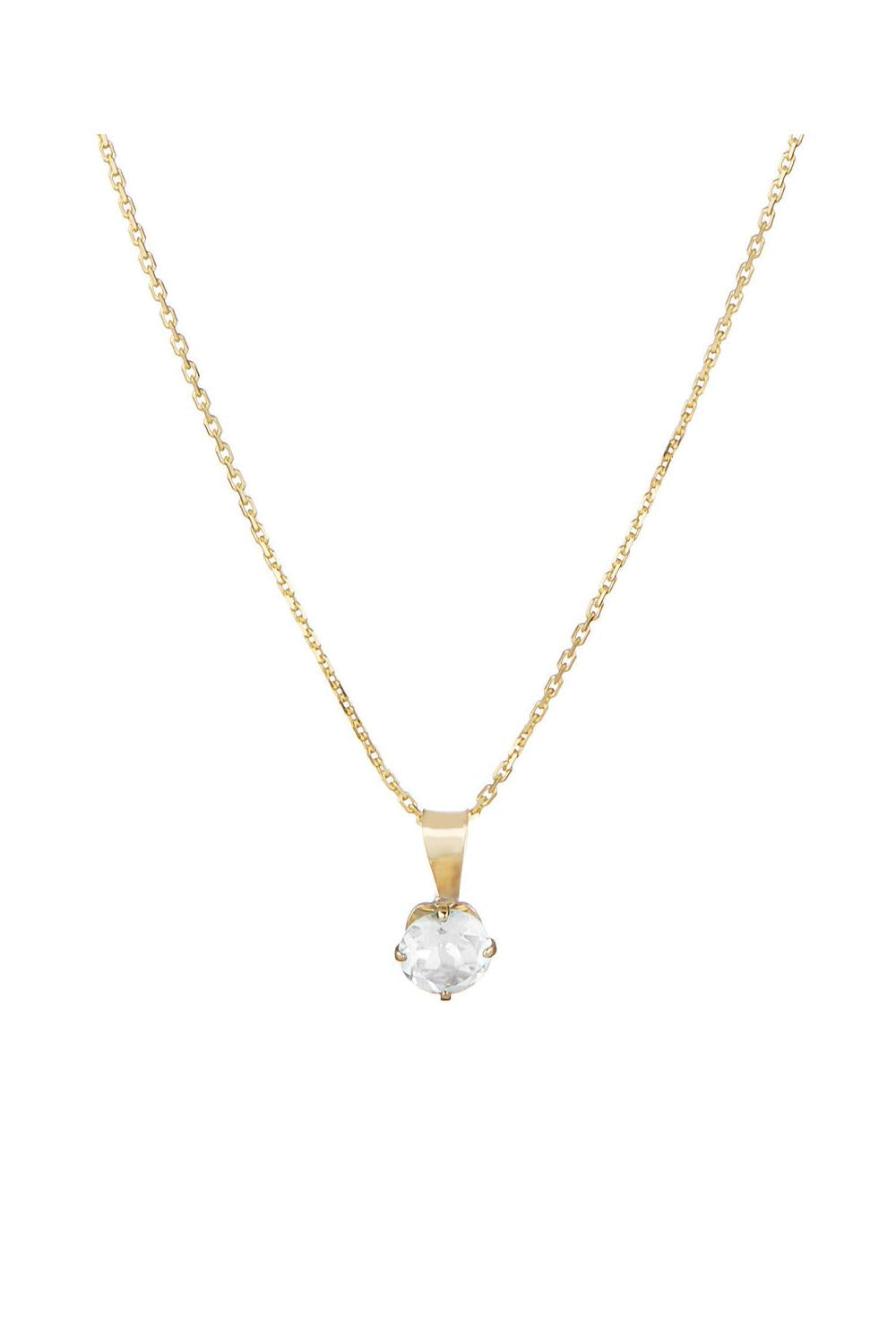 “Puce 5Mm” Pendant 375/1000 Yellow Gold And Zirconium