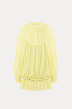 Mini Robe/Chemise Puff Yellow