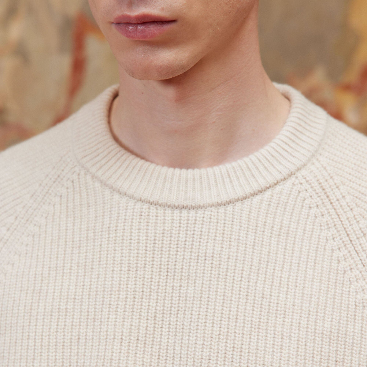 Pull En Laine Mérinos Beige