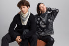 Pullover Bandana Presley - Noir Blanc - Femme - 100% Cachemire