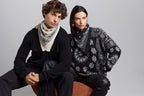 Pullover Bandana Presley - Noir Blanc - Femme - 100% Cachemire
