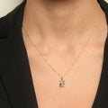 "Cayuga" Pendant D0.04/7 Citrine 0.22/1 Amethyst 0.26/1 Topaz 0.35/1 & Perid - 375/1000 Yellow Gold