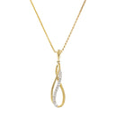 Pendentif "Infinito" Diamants 0,08/15 - Or Jaune 375/1000