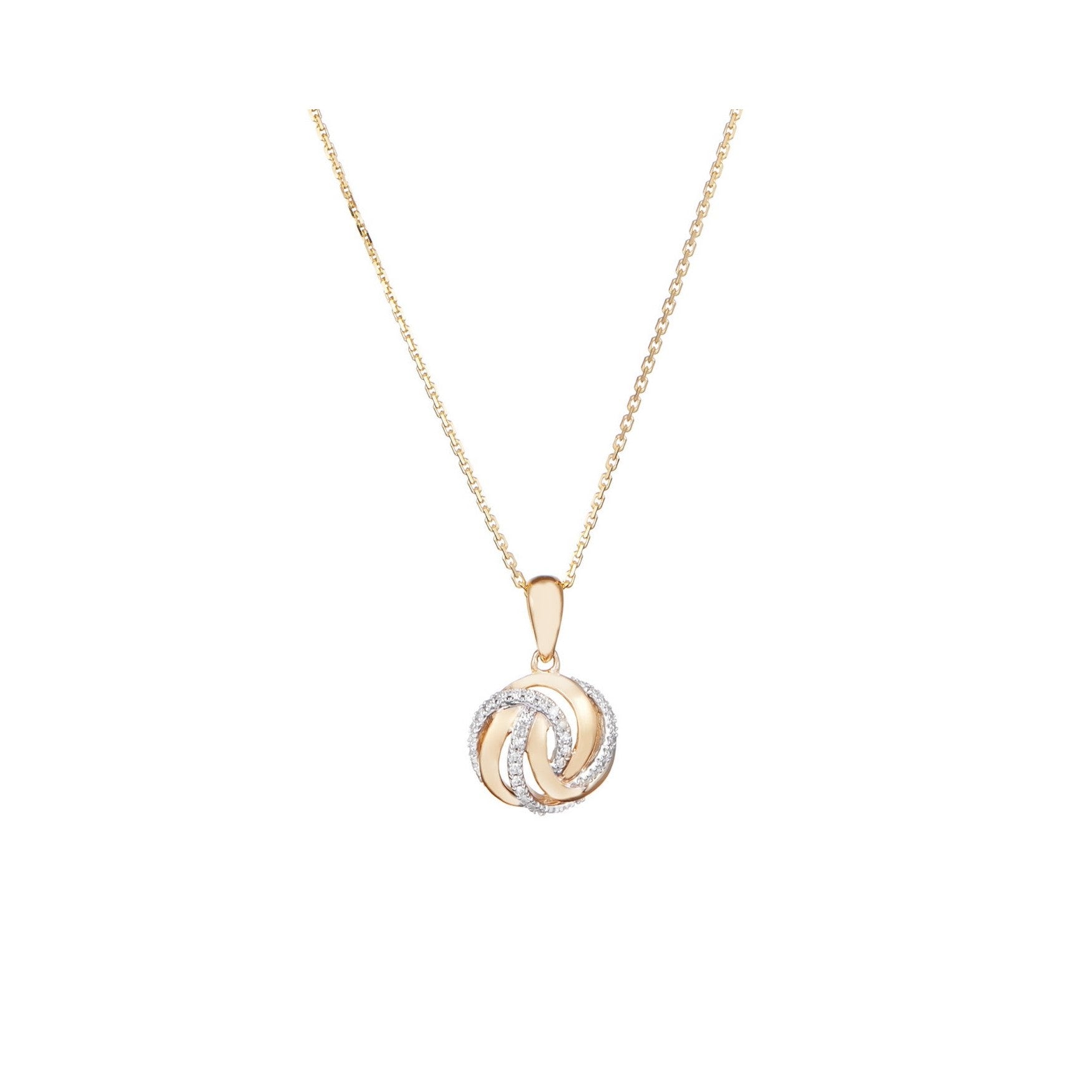 Pendentif "Golden Eye" Diamants 0,09/40 - Or Jaune 375/1000