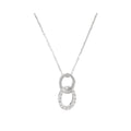 "Forever Linked" Pendant with 0.11/14 Diamonds - 375/1000 White Gold