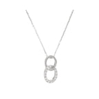 "Forever Linked" Pendant with 0.11/14 Diamonds - 375/1000 White Gold