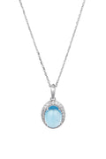 Pendentif "Comme Le Bleu De Tes Yeux" D0,13/24 & Topaze Bleue 2,05/1