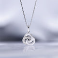 "Trior" Pendant with Diamonds 0.066/12 - 375/1000 White Gold