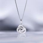 "Trior" Pendant with Diamonds 0.066/12 - 375/1000 White Gold