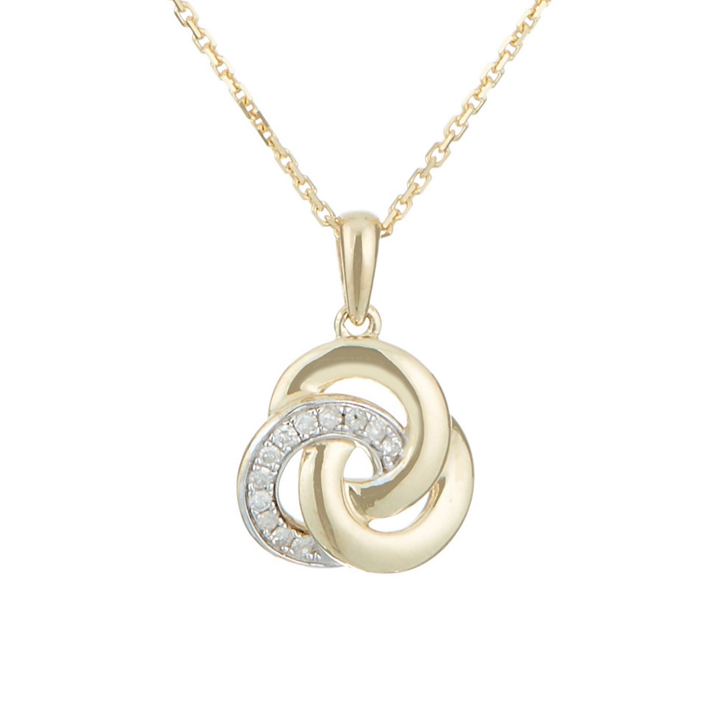 Pendentif "Trior" Diamants 0,07/12 - Or Jaune 375/1000