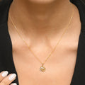 Pendentif "Trior" Diamants 0,07/12 - Or Jaune 375/1000