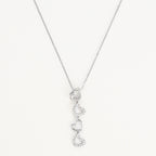 "4 Hearts" Diamond Pendant 0.13/28 - 375/1000 White Gold