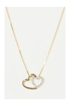 Colgante "Two Ever" oro amarillo y diamante 0,11/20