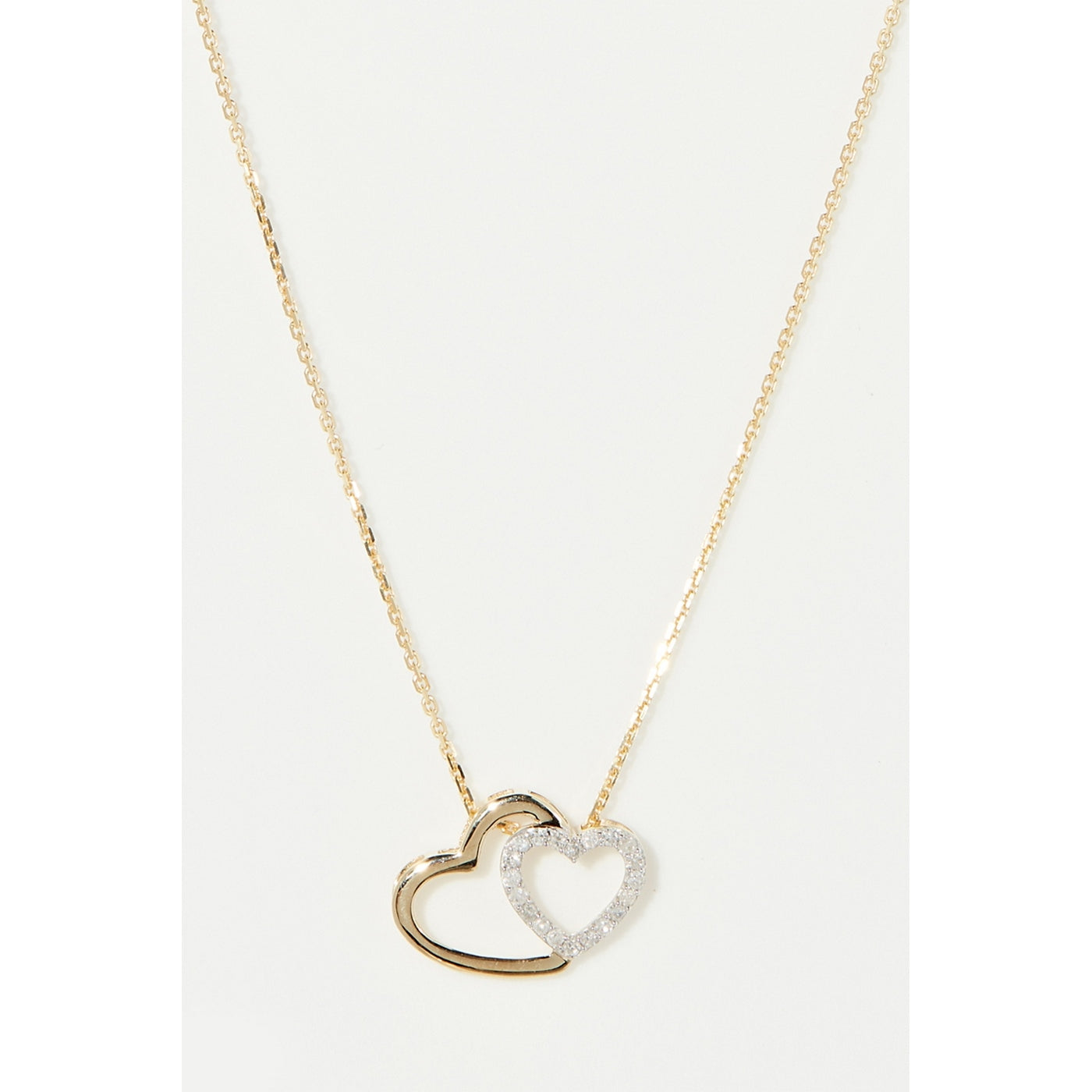Pendentif "Two Ever" Or Jaune Et Diamants 0,11/20 - Or Jaune 375/1000