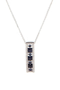 Pendentif "Surat" D 0,05/14  Sa 0,83/7 - Or Blanc 375/1000