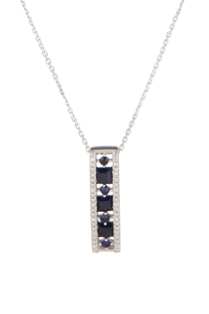 Pendentif "Surat" D 0,05/14  Sa 0,83/7 - Or Blanc 375/1000