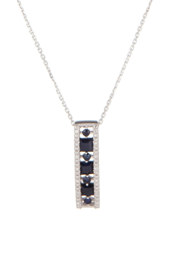 Pendentif "Surat" D 0,05/14  Sa 0,83/7 - Or Blanc 375/1000