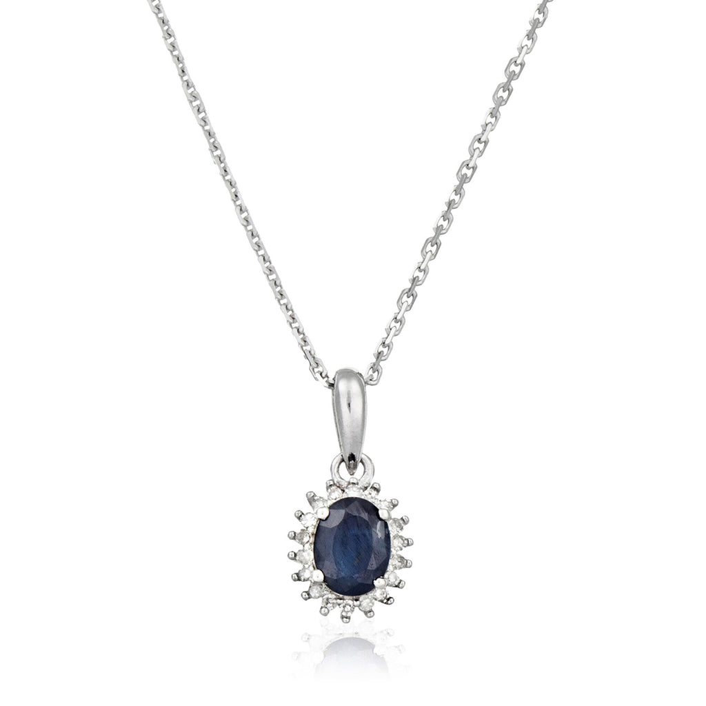 Colgante “Abra” Diamantes 0.06/18 Y Zafiro 0.55/1
