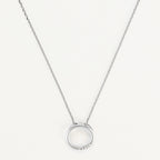 Pendentif "Cercle" Diamants 0,02/5 - Or Blanc 375/1000