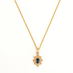Pendentif "Solona" D 0,044/8 Saphir 0,21/2 - Or Jaune 375/1000