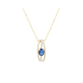 "Dumai" pendant D 0.67/10 Sapphire 0.045/1 - 375/1000 Yellow Gold