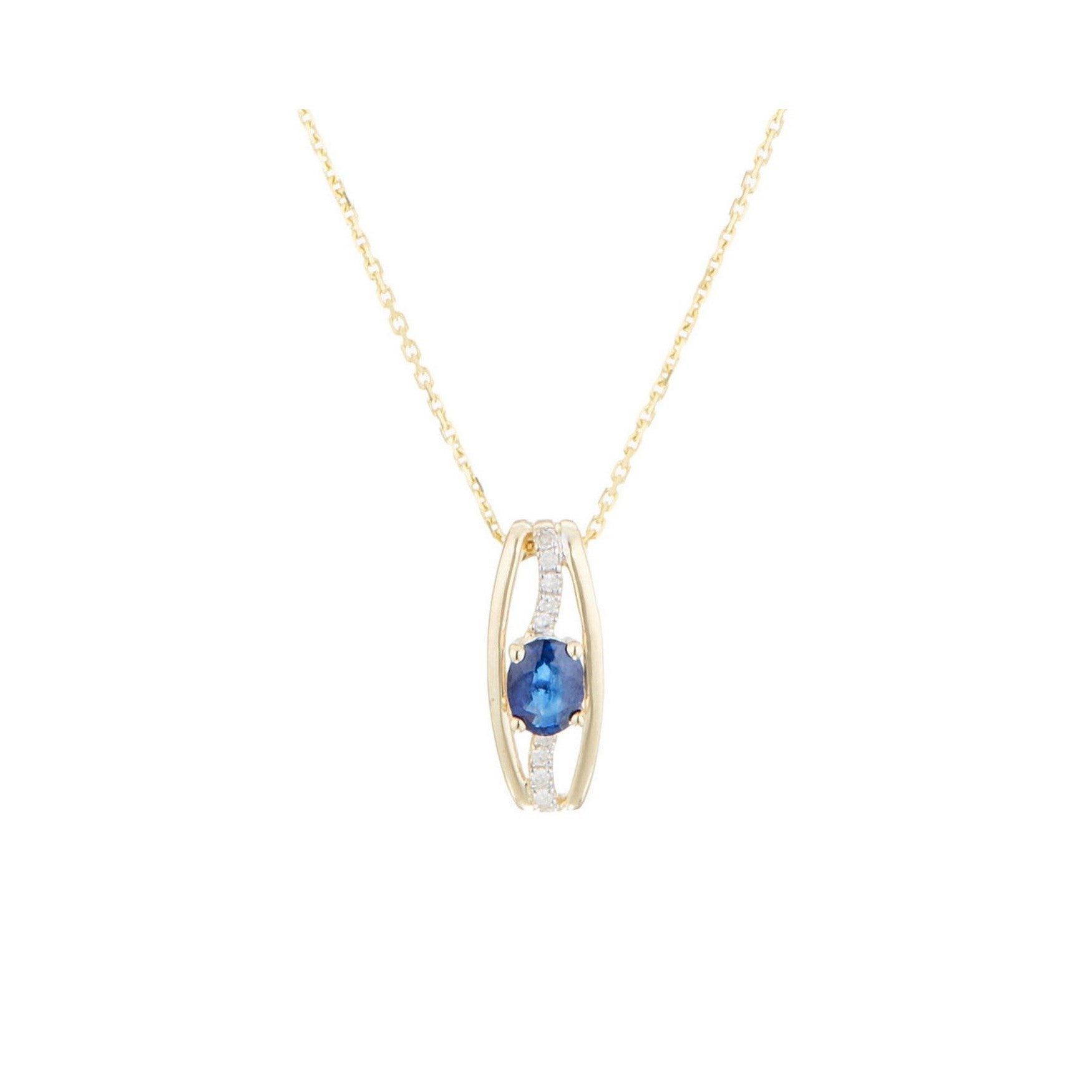 "Dumai" pendant D 0.67/10 Sapphire 0.045/1 - 375/1000 Yellow Gold
